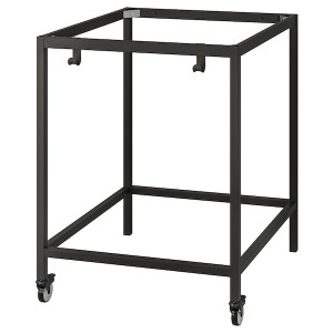 IKEA TROTTEN underframe for table top, 31 1/2x31 1/2x39 3/8 in Anthracite, Ikea Outlet | 3160KHJOW