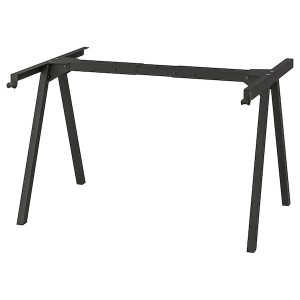 IKEA TROTTEN underframe for table top, 55 1/8/63 in Anthracite, Ikea Outlet | 6479KTBAJ