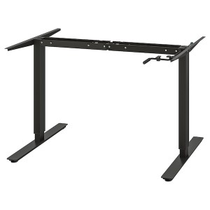 IKEA TROTTEN underframe sit/stand f table top, 47 1/4/63 in Anthracite, Ikea Outlet | 7350QEPKT