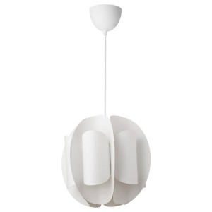 IKEA TRUBBNATE / HEMMA pendant lamp, white, 15 in, Ikea Outlet | 2850BCRST