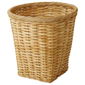 IKEA TRUMMIS wastepaper basket, handmade rattan, Ikea Outlet | 9576NMLRF