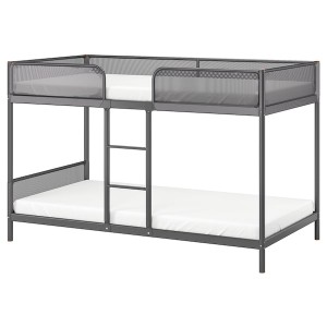 IKEA TUFFING bunk bed frame, Twin Dark Gray, Ikea Outlet | 4712HTZLS