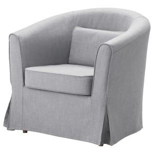 IKEA TULLSTA armchair Nordvalla Medium Gray, Ikea Outlet | 8597OMAFQ