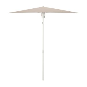 IKEA TVETÖ umbrella, tilting/gray-beige white, 70 7/8x57 1/8 in, Ikea Outlet | 9137FYRTP