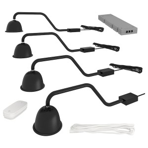 IKEA TVÄRDRAG / TRÅDFRI lighting kit Black, Ikea Outlet | 1846DEBWT