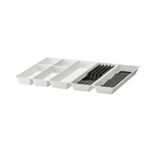 IKEA UPPDATERA cutl tray/trays w knife+spice racks, anthracite/white, 26x19 1/2 in, Ikea Outlet | 5861ALPQK