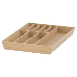 IKEA UPPDATERA flatware tray, 15x19 ½ in Light Bamboo, Ikea Outlet | 3256USIRW
