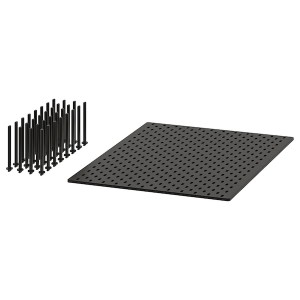 IKEA UPPDATERA pegboard drawer organizer, anthracite, 30 in, Ikea Outlet | 1597DPCYM