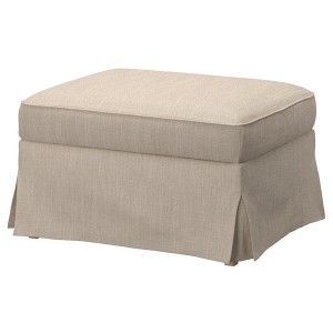 IKEA UPPLAND cover for ottoman with storage Hillared Beige, Ikea Outlet | 9781FMSLI