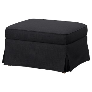IKEA UPPLAND ottoman with storage Hillared Anthracite, Ikea Outlet | 0564QTWFE
