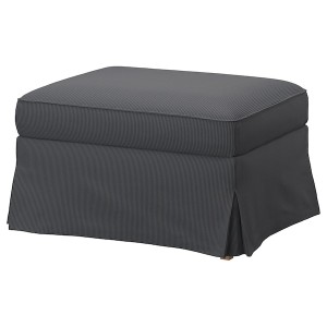 IKEA UPPLAND ottoman with storage Kelinge Anthracite, Ikea Outlet | 0746ZKBGP