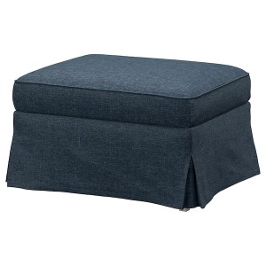 IKEA UPPLAND ottoman with storage Kilanda Dark Blue, Ikea Outlet | 3207YVJOS