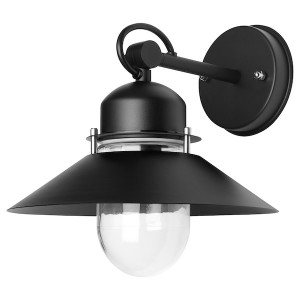 IKEA UPPLID wall lamp, outdoor black, 11 in, Ikea Outlet | 7260DUNWO