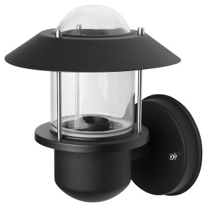 IKEA UPPLID wall lamp, outdoor black, 8 in, Ikea Outlet | 3201NTYIP