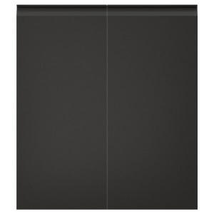 IKEA UPPLÖV 2-p door/corner base cabinet set, 13x30 in Right / Handed / Matte Anthracite, Ikea Outlet | 8503KHVIF
