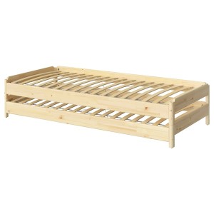IKEA UTÅKER Stackable bed, pine, Twin, 2 pack, Ikea Outlet | 4956AZDKM