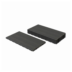 IKEA UTLÄNGAN decking, outdoor, 10 sq feet Gray Stained, Ikea Outlet | 2876MDZVS