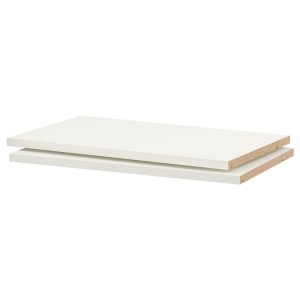 IKEA UTRUSTA shelf, 24x14 3/4 in, 2 pack White, Ikea Outlet | 3458IGJNK