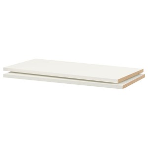 IKEA UTRUSTA shelf, 30x14 3/4 in, 2 pack White, Ikea Outlet | 0213RKWPZ