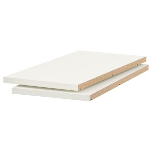 IKEA UTRUSTA shelf, white, 12x24 in, 2 pack, Ikea Outlet | 5691EYDKV