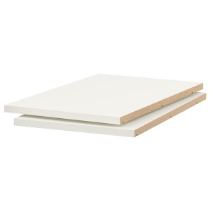 IKEA UTRUSTA shelf, white, 15x24 in, 2 pack, Ikea Outlet | 6205FXAPG