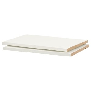 IKEA UTRUSTA shelf, white, 21x14 3/4 in, 2 pack, Ikea Outlet | 8621WDLEJ