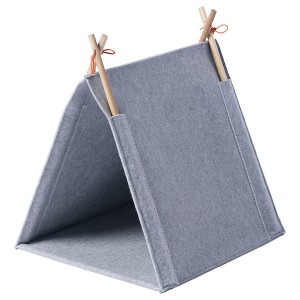 IKEA UTSÅDD cat house, gray/felt, Ikea Outlet | 3269DWPJT