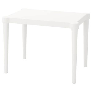 IKEA UTTER children's table, indoor/outdoor/white, Ikea Outlet | 8629OYNVF