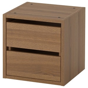 IKEA VADHOLMA Drawer unit, brown, stained ash, Ikea Outlet | 5613XGMOZ