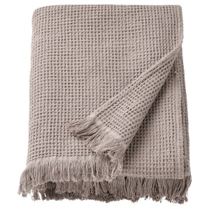 IKEA VALLASÅN bath sheet, 39x59 in Light Gray / Brown, Ikea Outlet | 9418GTJQN
