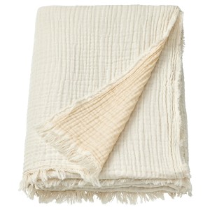 IKEA VALLKRASSING throw, 59x79 in Off White, Ikea Outlet | 8302VNIGL