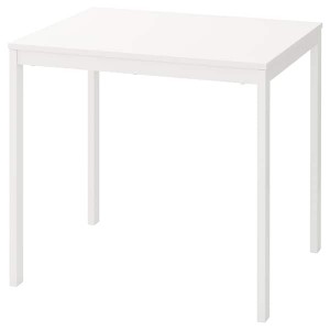 IKEA VANGSTA extendable table, white, 31 1/2/47 1/4x27 1/2 in, Ikea Outlet | 8541DFLWC