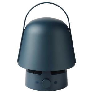 IKEA VAPPEBY bluetooth speaker lamp, outdoor/blue Blue, Ikea Outlet | 8176FULTR