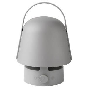 IKEA VAPPEBY bluetooth speaker lamp, outdoor/gray Gray, Ikea Outlet | 3126TOSEQ