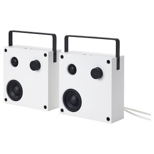 IKEA VAPPEBY bluetooth speakers, 8x8 in White, Ikea Outlet | 0475NXGZQ