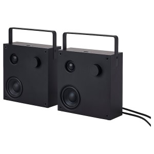 IKEA VAPPEBY bluetooth speakers/set of 2 gen 3, 8x8 in Black, Ikea Outlet | 2375GLMQI