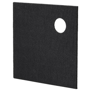 IKEA VAPPEBY front for bluetooth speaker, black, 8x8 in, Ikea Outlet | 2501YDISW