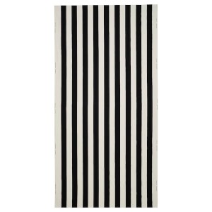 IKEA VARGTÖREL pre-cut fabric, black/white, 59x118 in, Ikea Outlet | 0954WLSQY