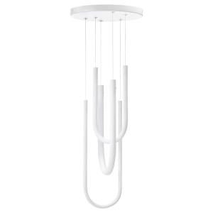 IKEA VARMBLIXT LED pendant lamp, white frosted glass, 18 in, Ikea Outlet | 3506ENTOK
