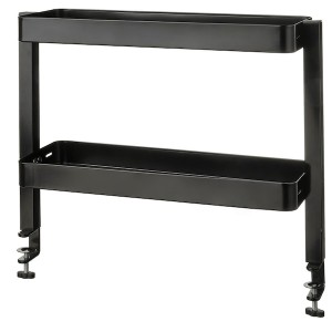 IKEA VATTENKAR desktop shelf, 19 ¼x6 in Black, Ikea Outlet | 5197DXENR