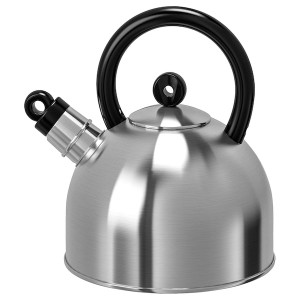 IKEA VATTENTÄT Kettle, stainless steel, black, Ikea Outlet | 8310VEPWF