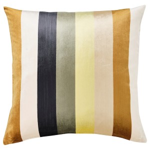 IKEA VATTENVÄN cushion cover, 20x20 in Beige / Stripe, Ikea Outlet | 1730MXBQH