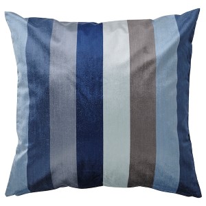 IKEA VATTENVÄN cushion cover, 20x20 in Blue / Stripe, Ikea Outlet | 4312HFNPA