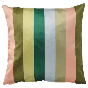 IKEA VATTENVÄN cushion cover, 20x20 in Multicolor / Stripe, Ikea Outlet | 4750FRMGH