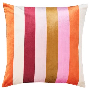 IKEA VATTENVÄN cushion cover, 20x20 in Pink / Stripe, Ikea Outlet | 0435PJAYE