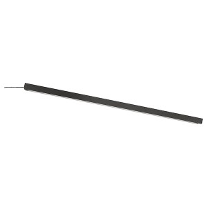 IKEA ÖVERSIDAN LED wardrobe lighting strp w sensor, 38 in Dimmable Dark Gray, Ikea Outlet | 8213EOIVF