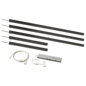 IKEA ÖVERSIDAN / TRÅDFRI lighting kit Dark Gray, Ikea Outlet | 9031EIUVF