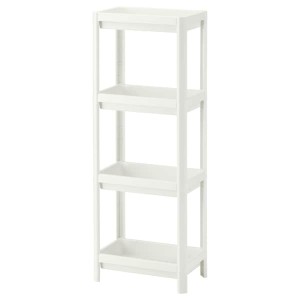 IKEA VESKEN Shelf unit, 14 1/8x9x39 3/8 in White, Ikea Outlet | 0983BUNTE