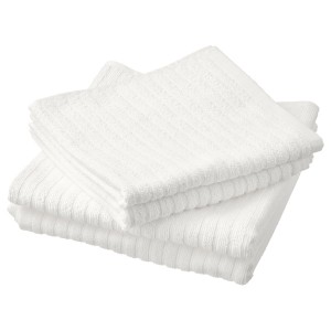 IKEA VÅGSJÖN Hand/bath towel set White, Ikea Outlet | 0617UNBQC