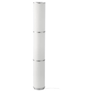 IKEA VIDJA Floor lamp with LED bulb, white, Ikea Outlet | 9586NXJHV